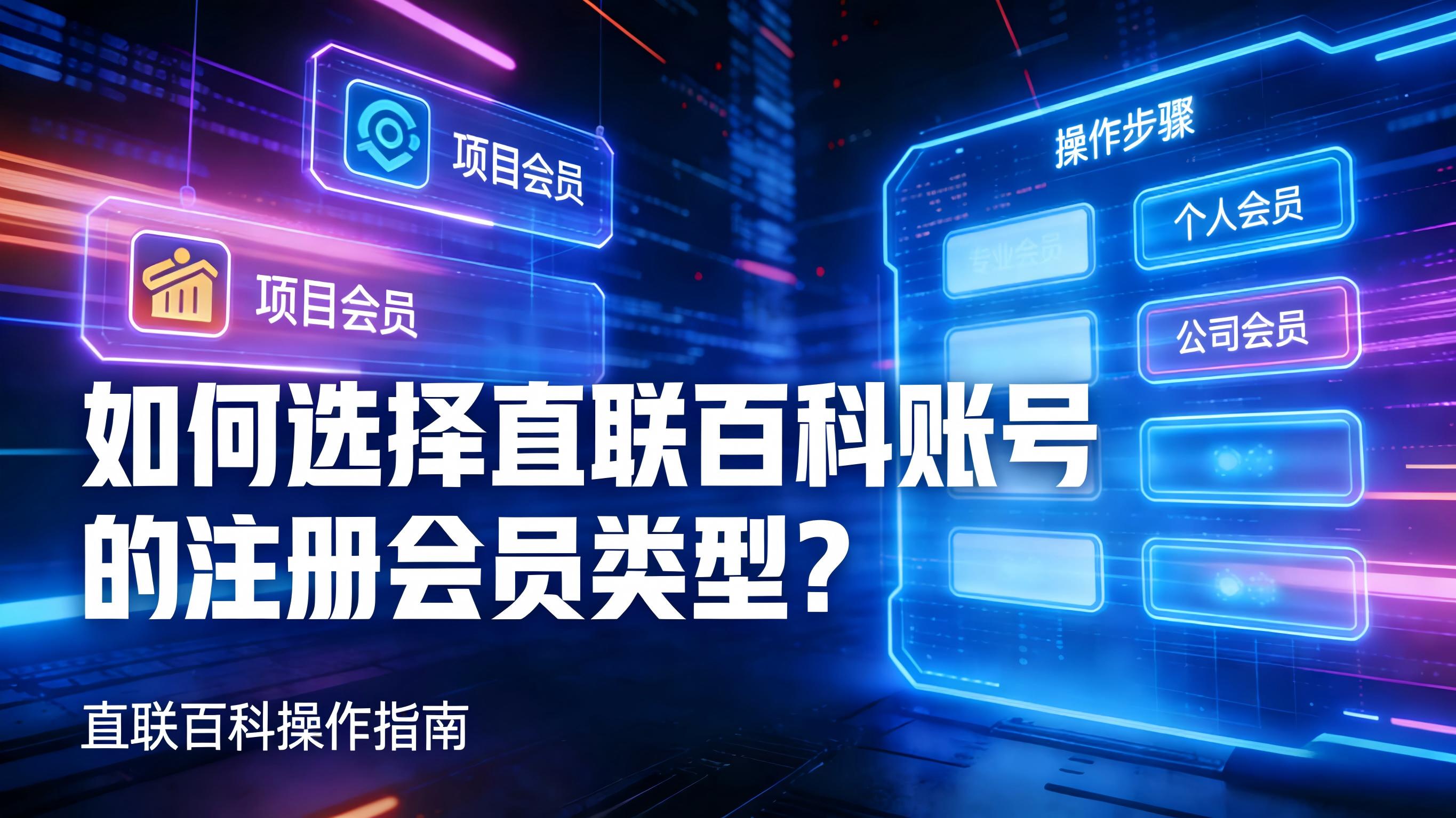 视频-会员类型-如何选择直联百科账号的注册会员类型？