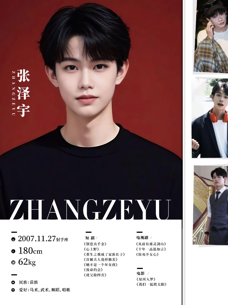 演员张泽宇