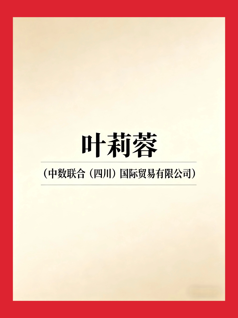 出海访问代表团-执行领队：叶莉蓉