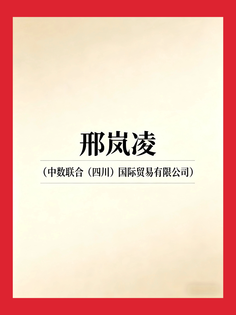 出海访问代表团-副领队：邢岚凌